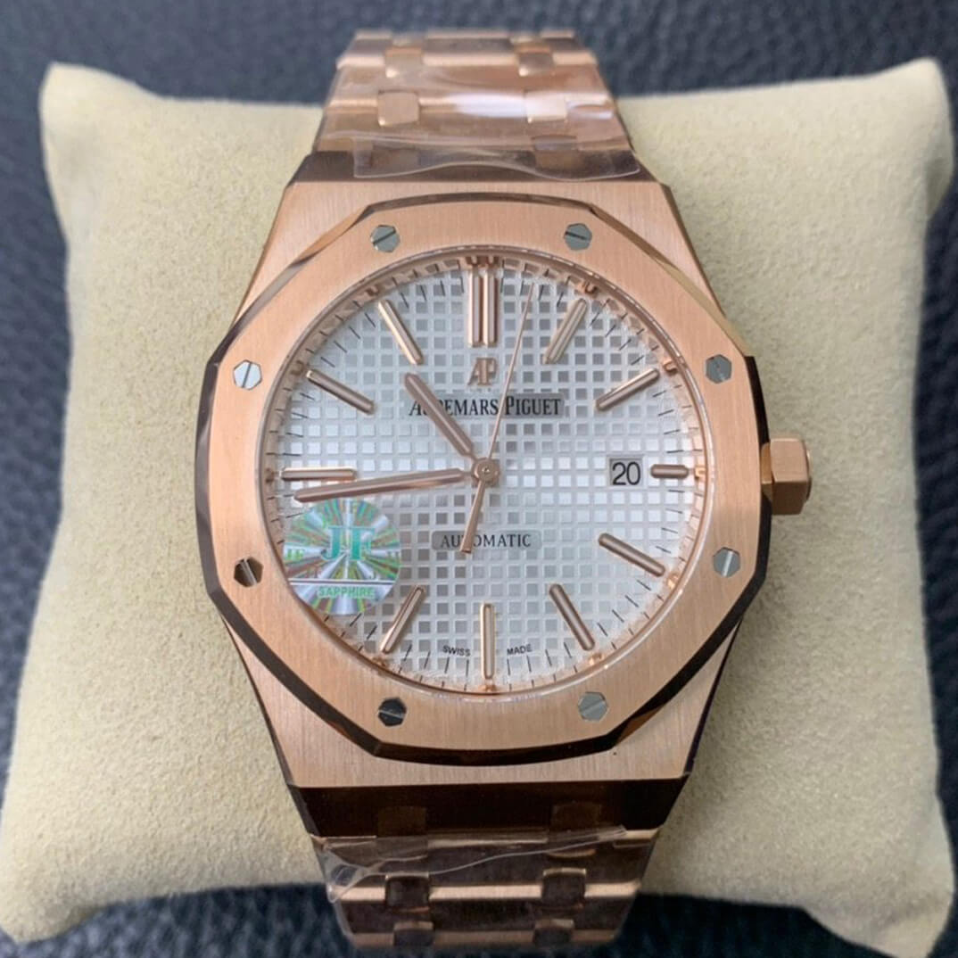 Best Replica Replica Audemars Piguet Royal Oak 15450BA.OO.1256BA.01 JF Factory 1:1 Best Edition Swiss ETA3120 White Dial - Colareps