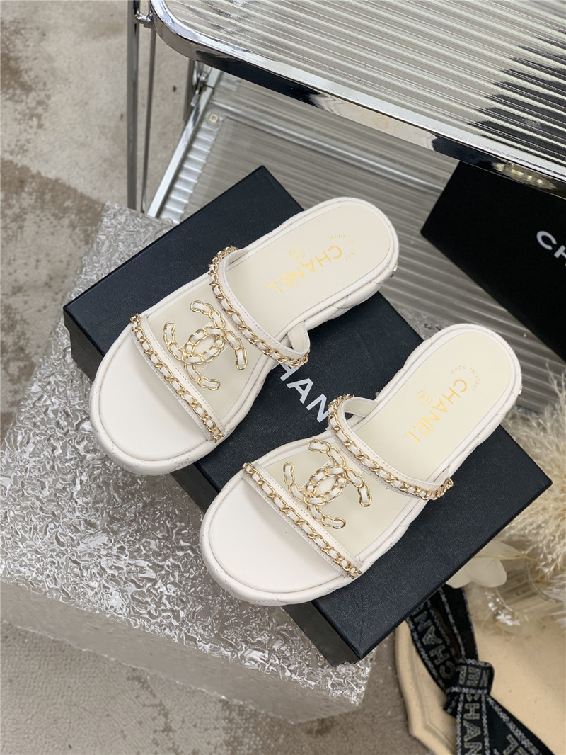 Best Replica Chanel new silk sheepskin slippers - Colareps