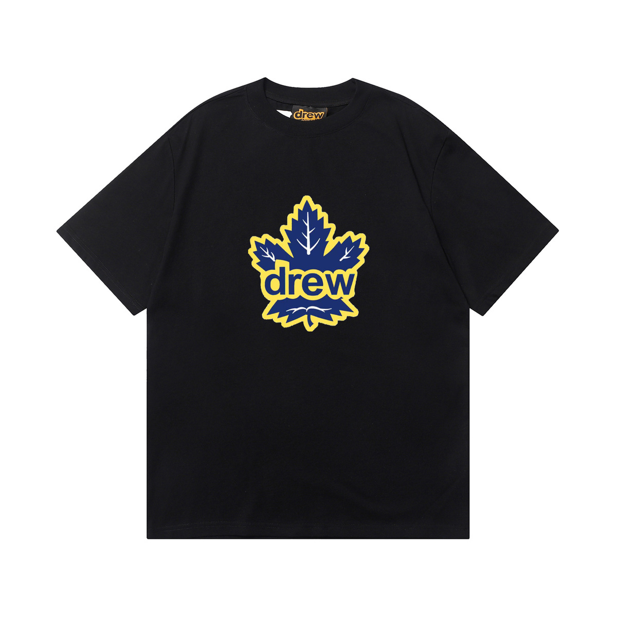 Best Replica Drew House Maple Leaf T-shirt Black - Colareps