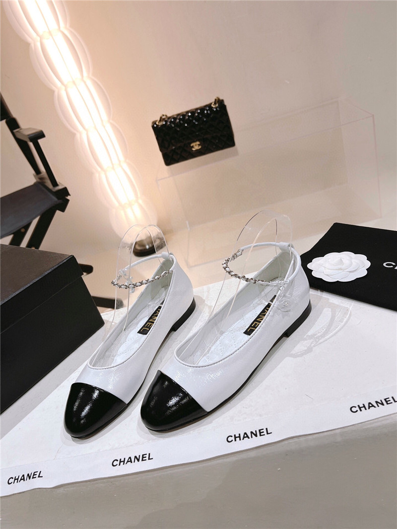 Best Replica Chanel 23C pearl Mary Jane shoes - Colareps
