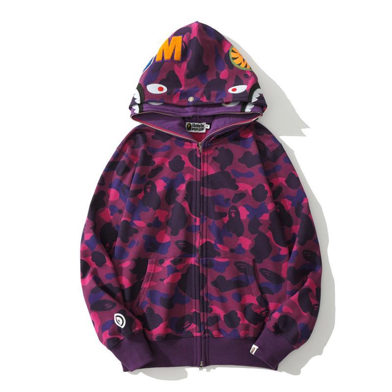 Best Replica BAPE 1st Color Camo Shark Double Full Zip Hoodie - Colareps