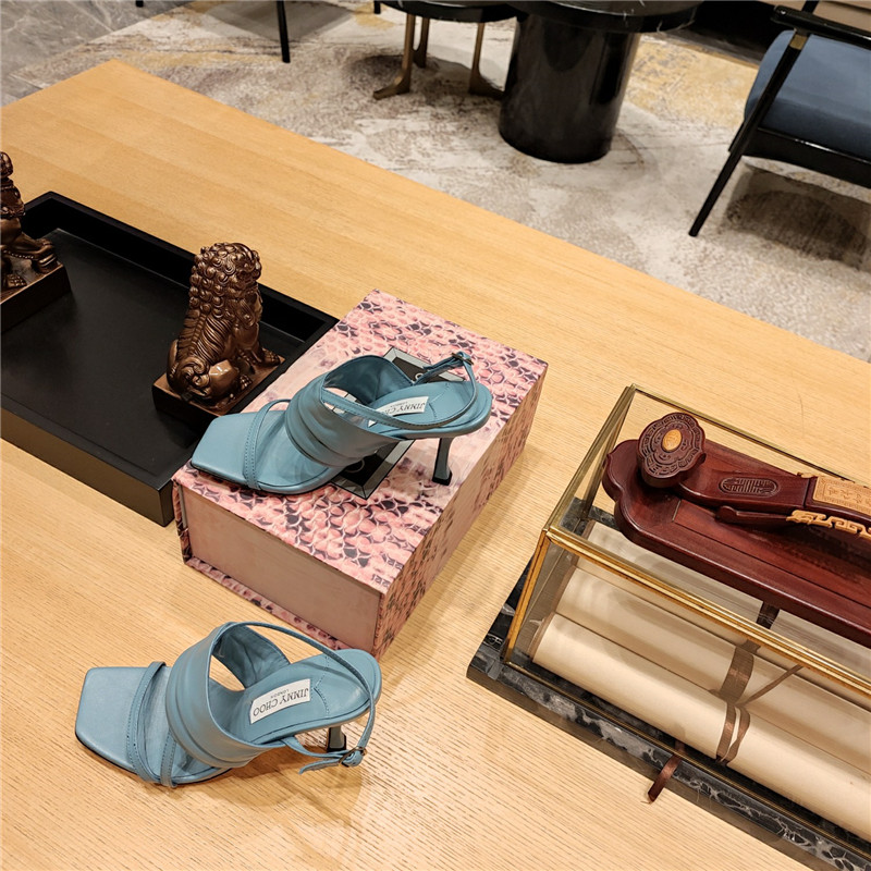 Best Replica Jimmy Choo High Heel Square Toe Sandals - Colareps