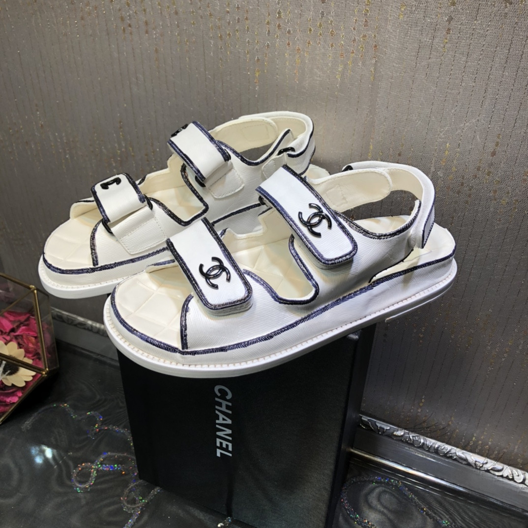 Best Replica chanel platform beach sandals - Colareps
