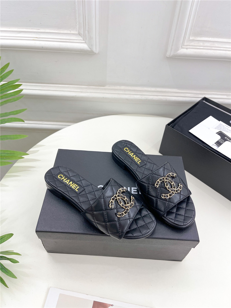 Best Replica Chanel counter classic double C buckle slippers - Colareps