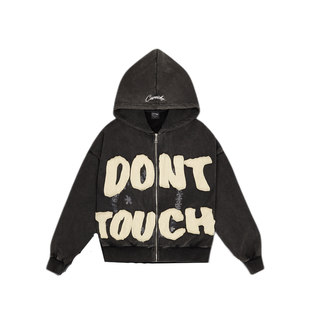 Best Replica Carsicko Dont Touch Hoodie Washed Grey - Colareps