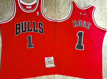 Best Replica DERRICK ROSE CHICAGO BULLS THROWBACK JERSEY - Colareps