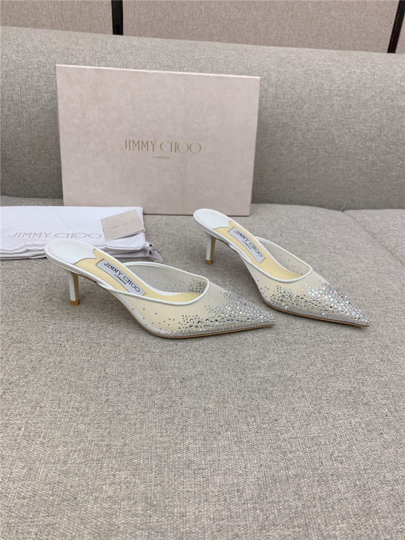 Best Replica Jimmy Choo new rhinestone mesh fairy shoes wedding shoes - Colareps
