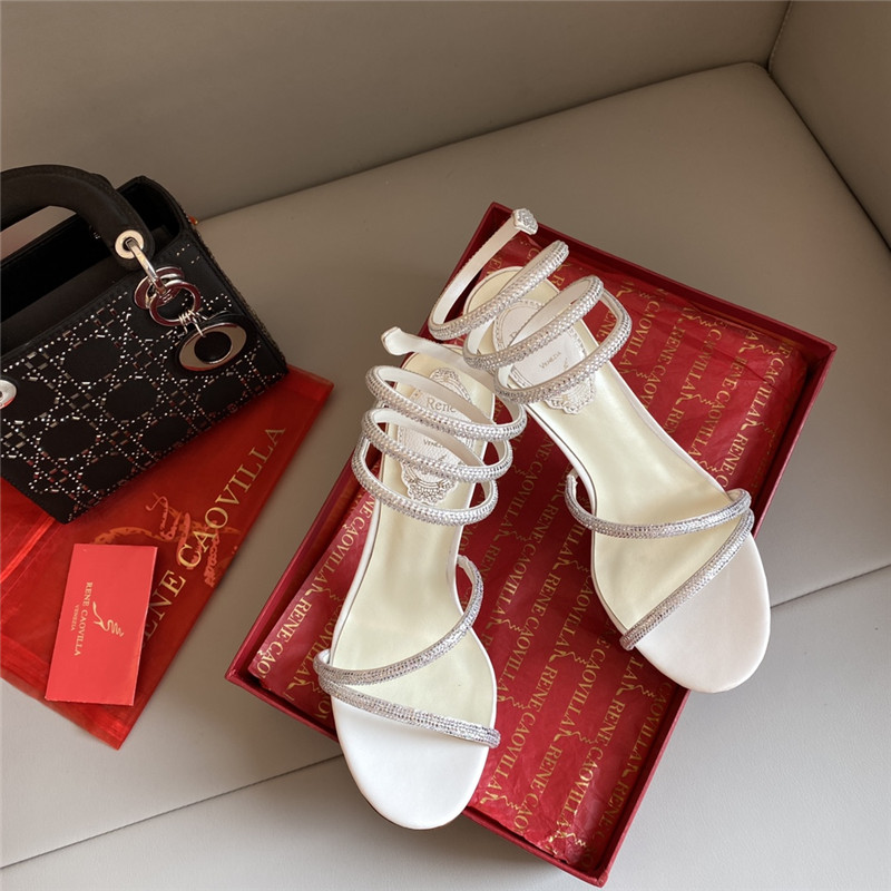 Best Replica Rene Caovilla Dupe Snake Band Sandals - Colareps