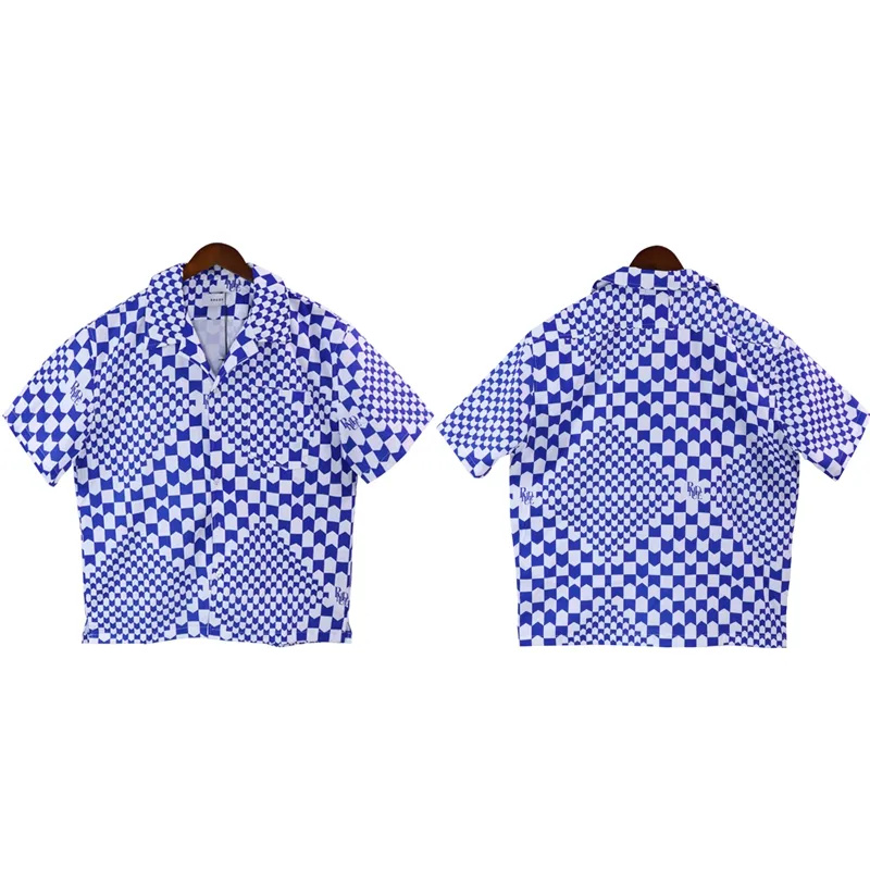 Best Replica Rhude Replica Multi-color checkerboard shirt tee 4 colors - Colareps