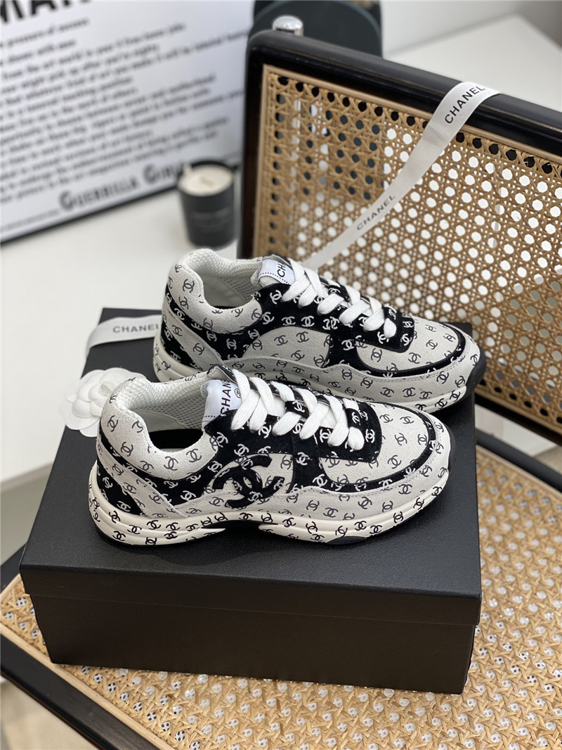 Best Replica chanel full logo sneakers - Colareps