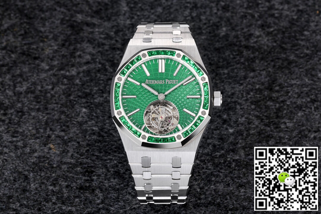 Best Replica Replica Audemars Piguet Royal Oak Tourbillon 26532IC.EE.1220TI.01 1:1 Best Edition R8 Factory Green Dial - Colareps