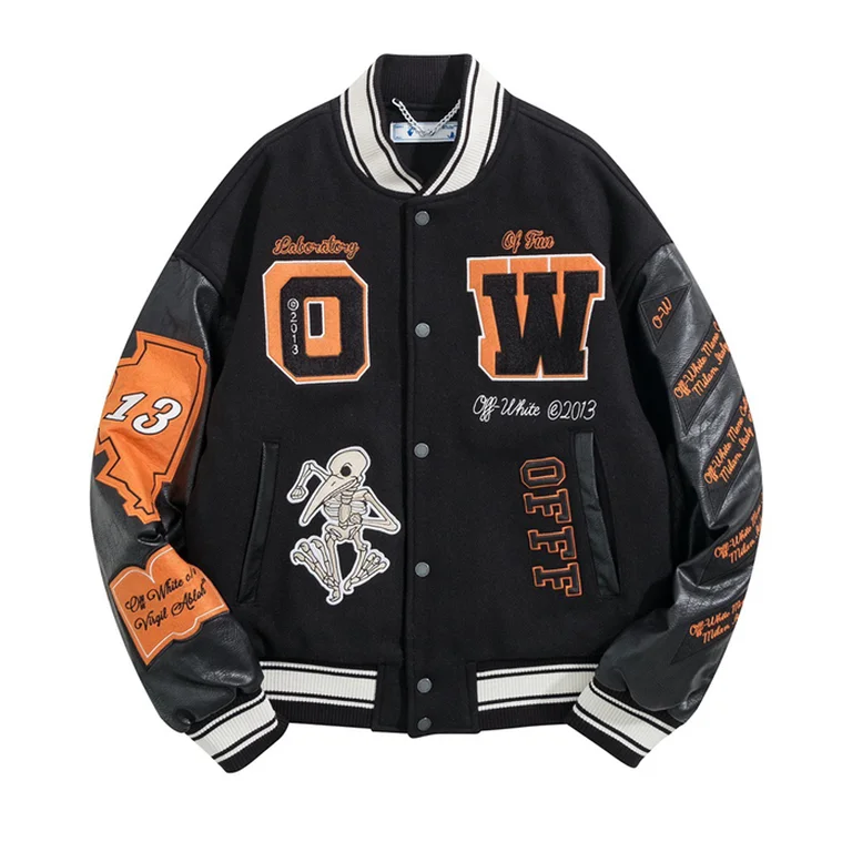 Best Replica 2020fw OFF WHITE Real Leather Jacket - Colareps