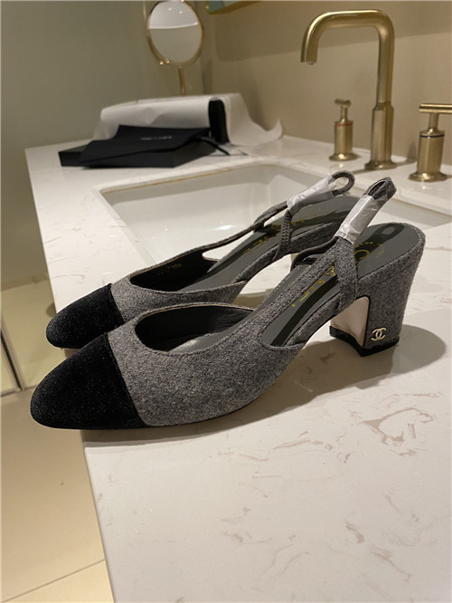Best Replica Chanel Slingback Dupe heels sandals - Colareps