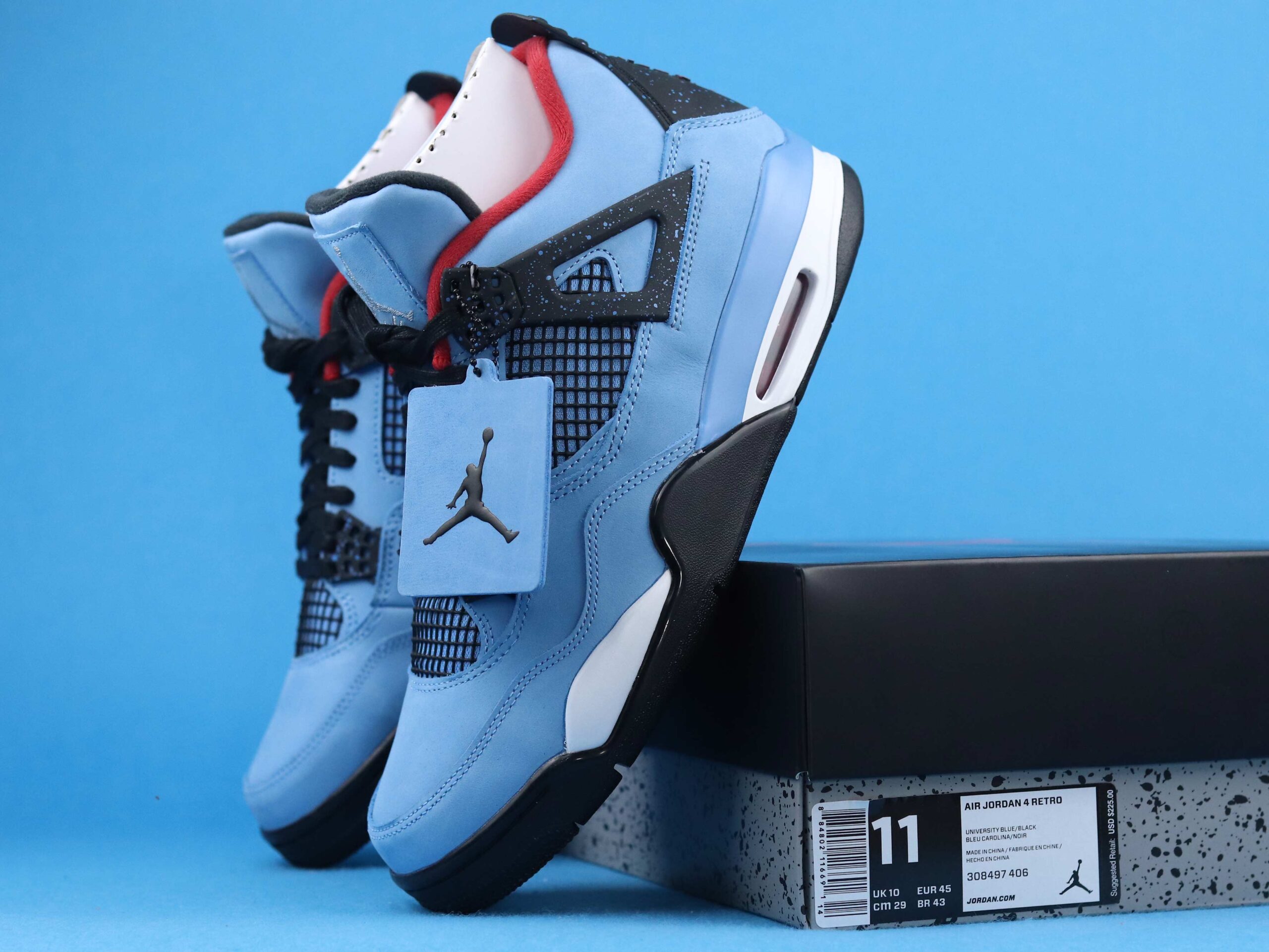 Best Replica Jordan 4 Retro Travis Scott Cactus Jack Extended Size - Colareps