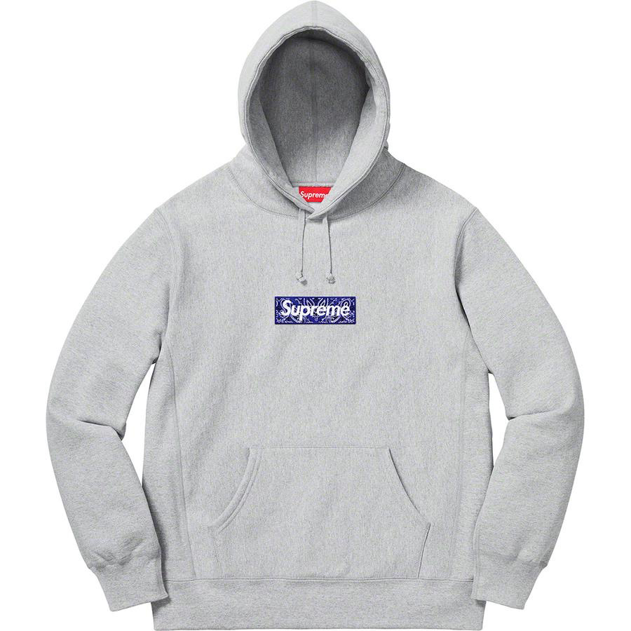 Best Replica SUPREME 19FW BANDANA BOX LOGO HOODED SWEATSHIRT - Colareps
