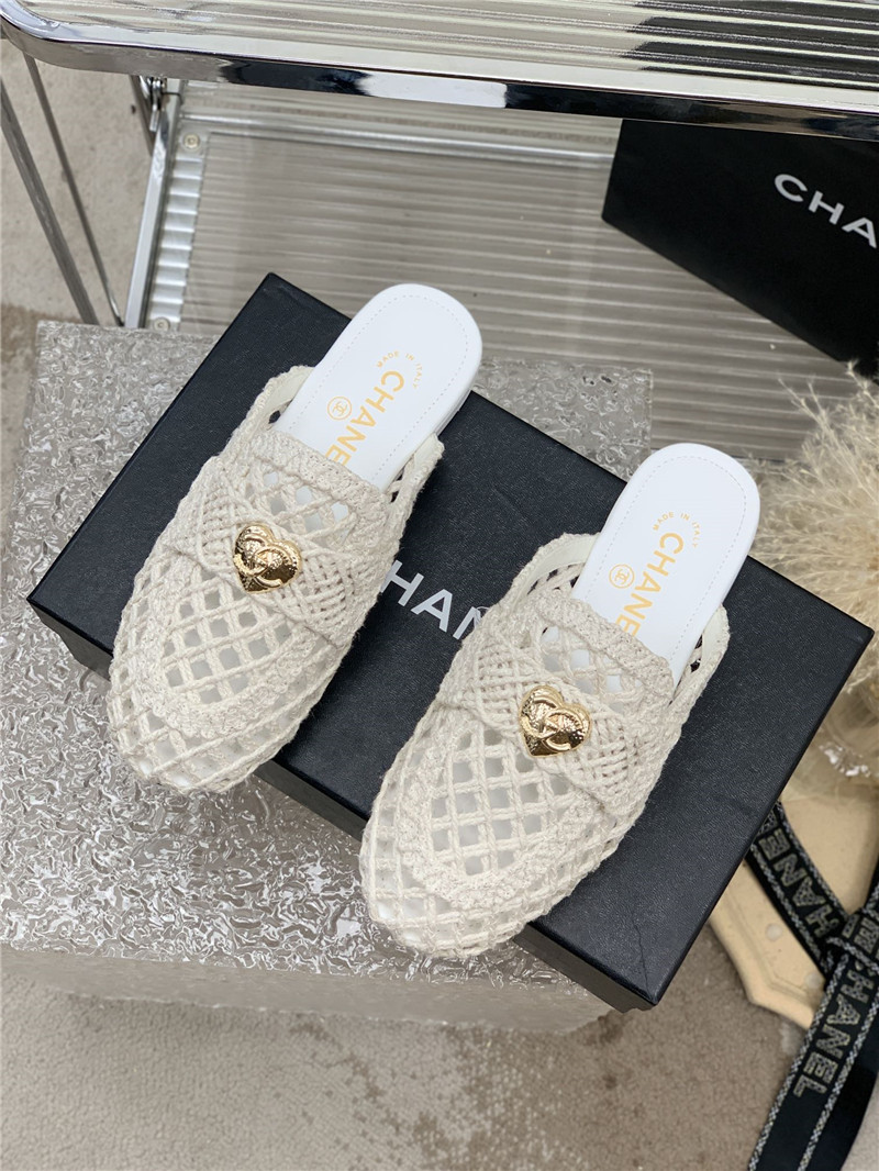 Best Replica chanel hollow Roman slippers - Colareps