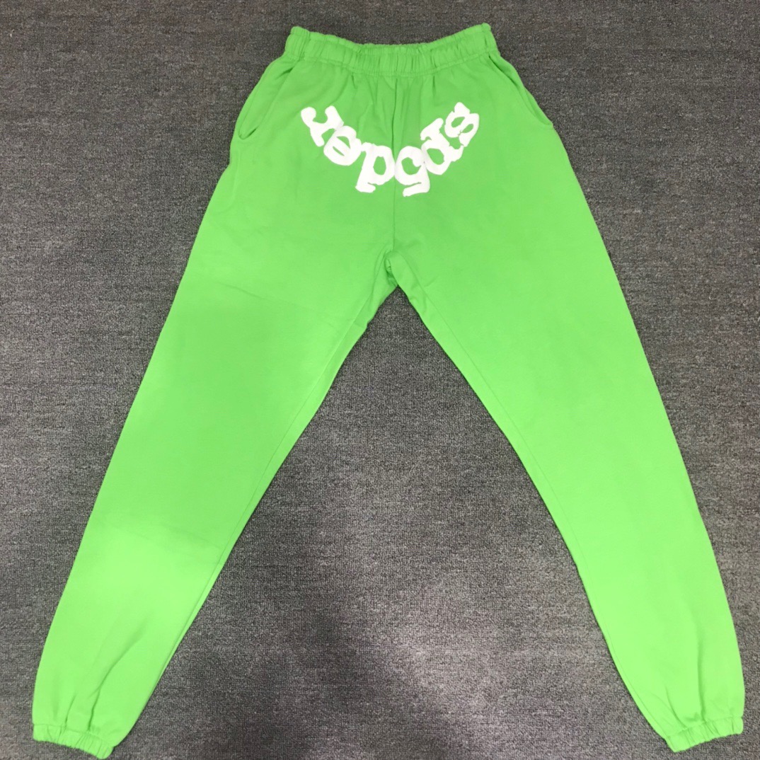Best Replica Young Thug Sp5der-White number green pants - Colareps