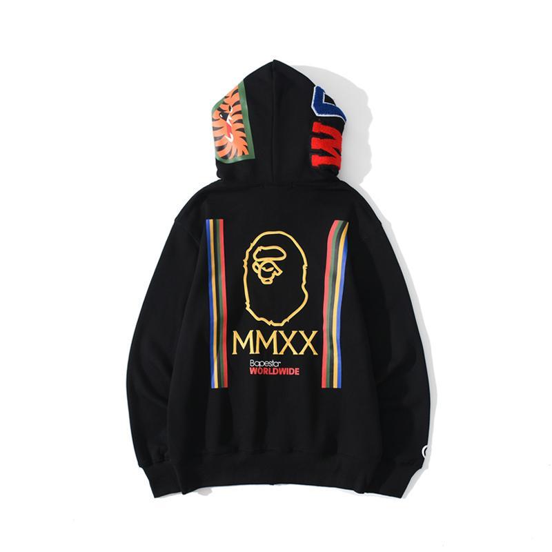 Best Replica Bape MMXX Full Zip Hoodies Black - Colareps