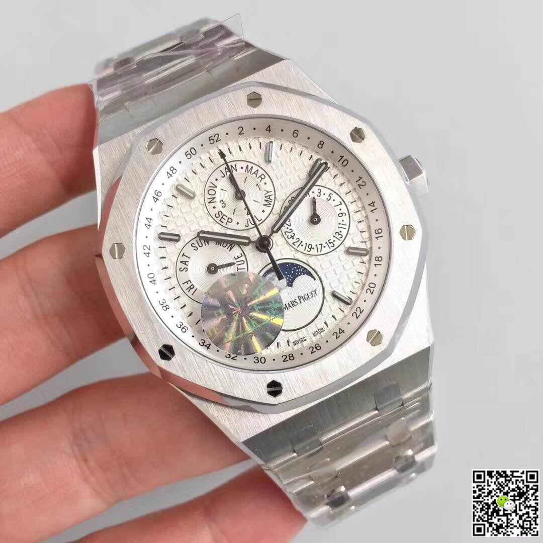 Best Replica Replica Audemars Piguet Royal Oak Perpetual Calendar 41 26574ST.OO.1220ST.01 JF Factory 1:1 Best Edition Swiss ETA5134 - Colareps