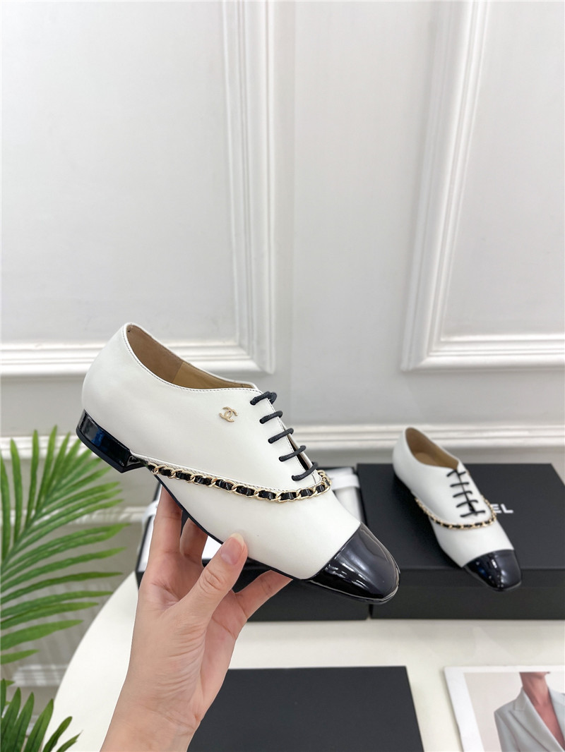 Best Replica Chanel catwalk chain lace-up shoes - Colareps