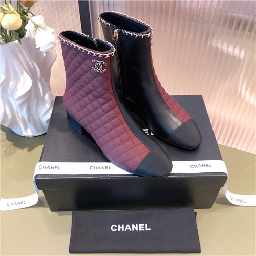 Best Replica chanel chunky heel ankle boots - Colareps