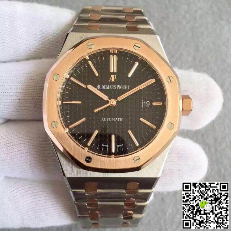 Best Replica Audemars Piguet Replica 15400 JF Factory 1:1 Best Edition Swiss ETA3120 Black Dial - Colareps