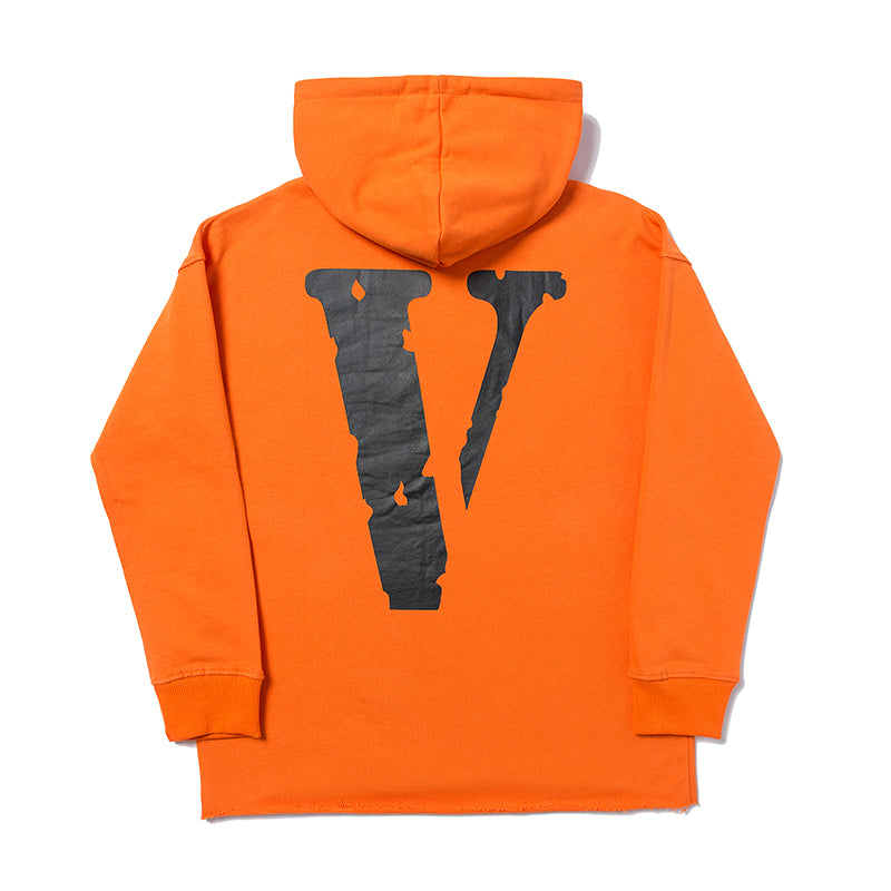 Best Replica Vlone x Friends Hoodie Orange Sweatshirt 6813 - Colareps