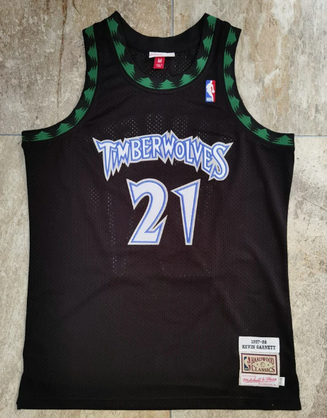Best Replica KEVIN GARNETT MINNESOTA TIMBERWOLVES THROWBACK JERSEY - Colareps