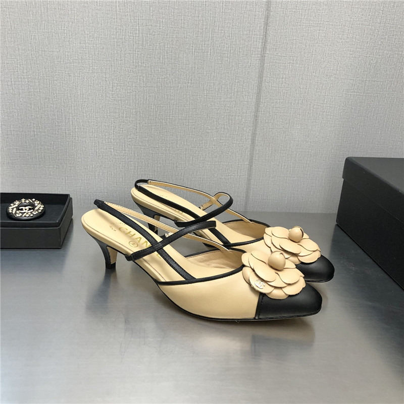 Best Replica chanel camellia square toe high heels - Colareps