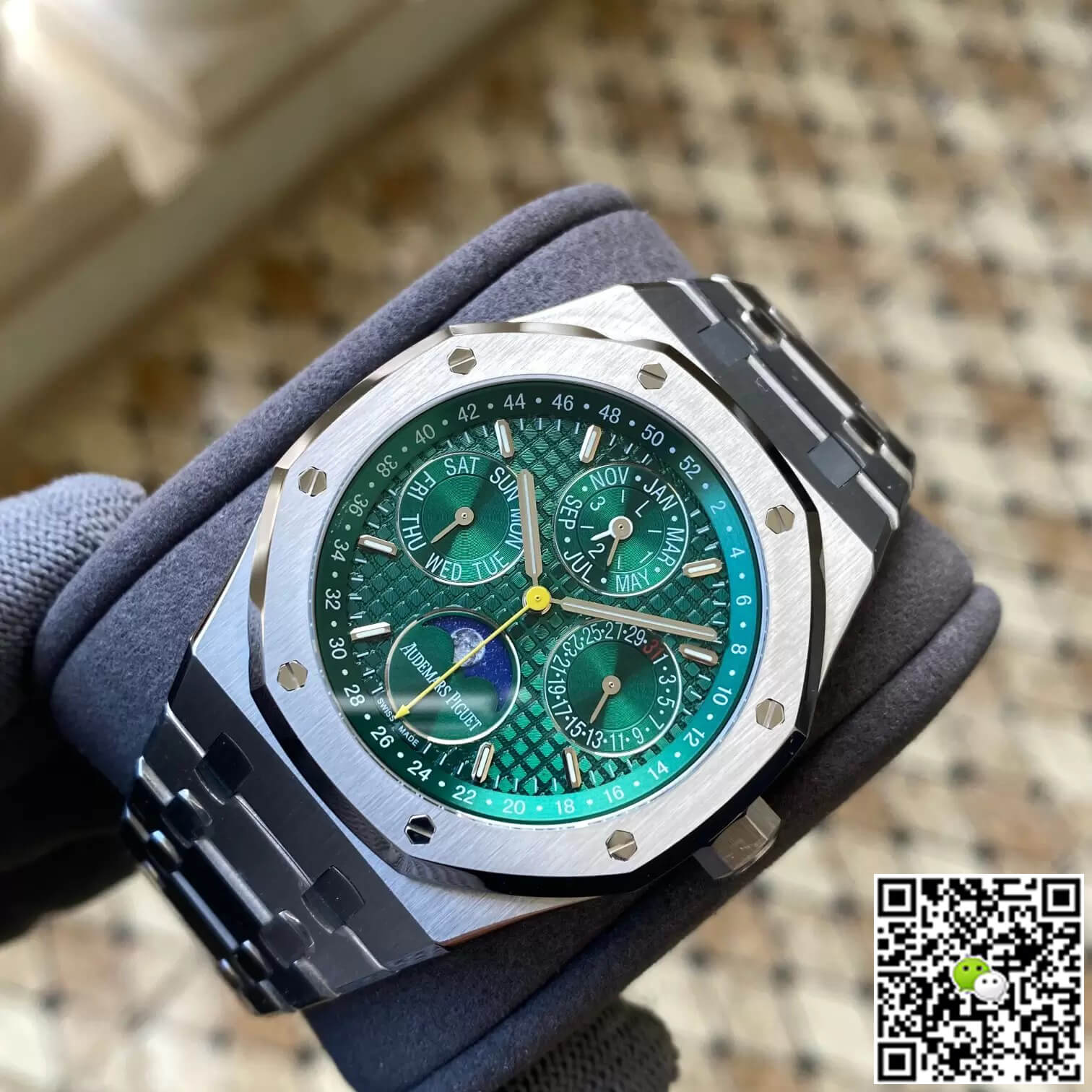Best Replica Replica Audemars Piguet Royal Oak 26606ST.OO.1220ST.01 1:1 Best Edition APS Factory Green Dial - Colareps