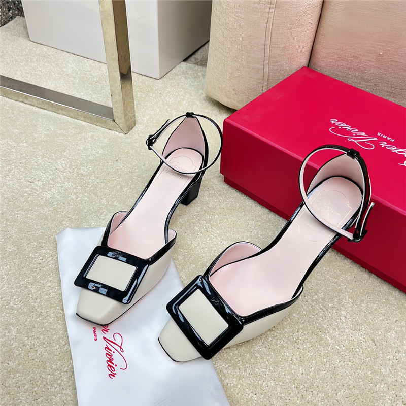 Best Replica Roger vivier classic buckle strap sandals - Colareps