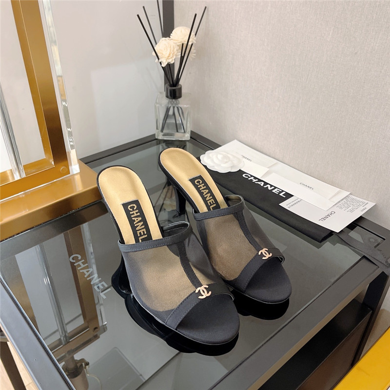 Best Replica chanel fish mouth stiletto sandals - Colareps