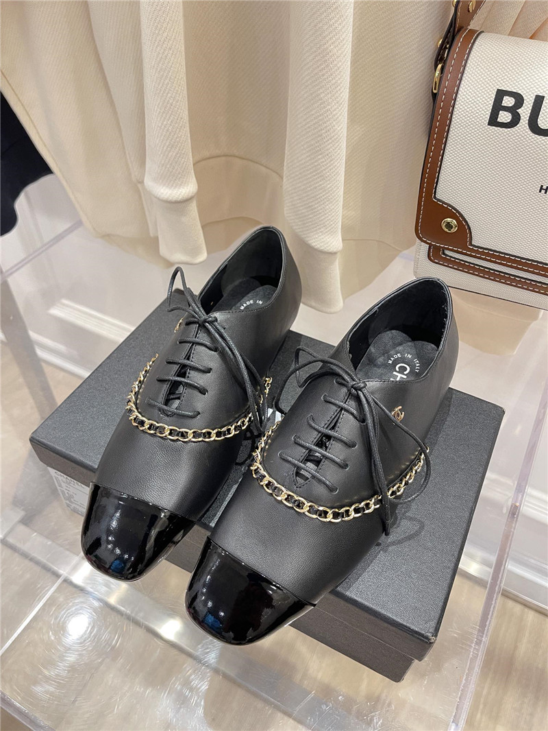 Best Replica chanel chain flat shoes - Colareps