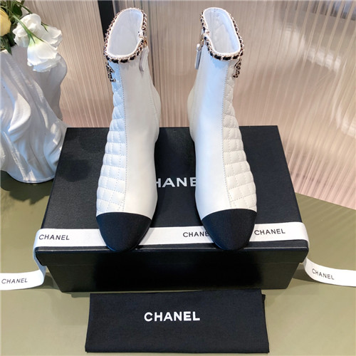 Best Replica chanel chunky heel ankle boots - Colareps