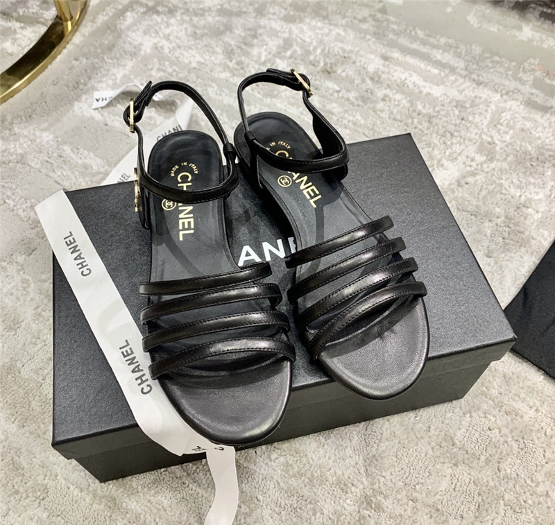 Best Replica chanel logo sandals - Colareps
