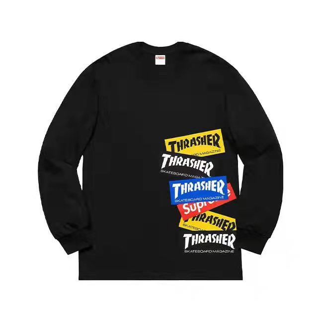 Best Replica SUPREME 21FW THRASHER MULTI LOGO LS TEE - Colareps