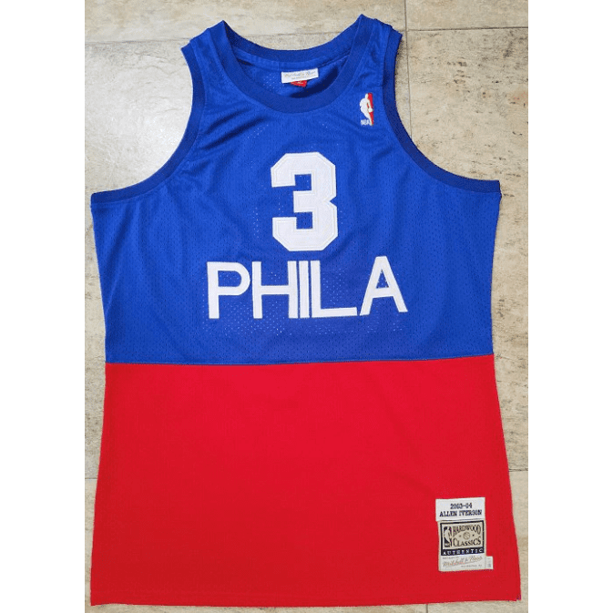 Best Replica ALLEN IVERSON PHILADELPHIA 76ERS THROWBACK JERSEY - Colareps