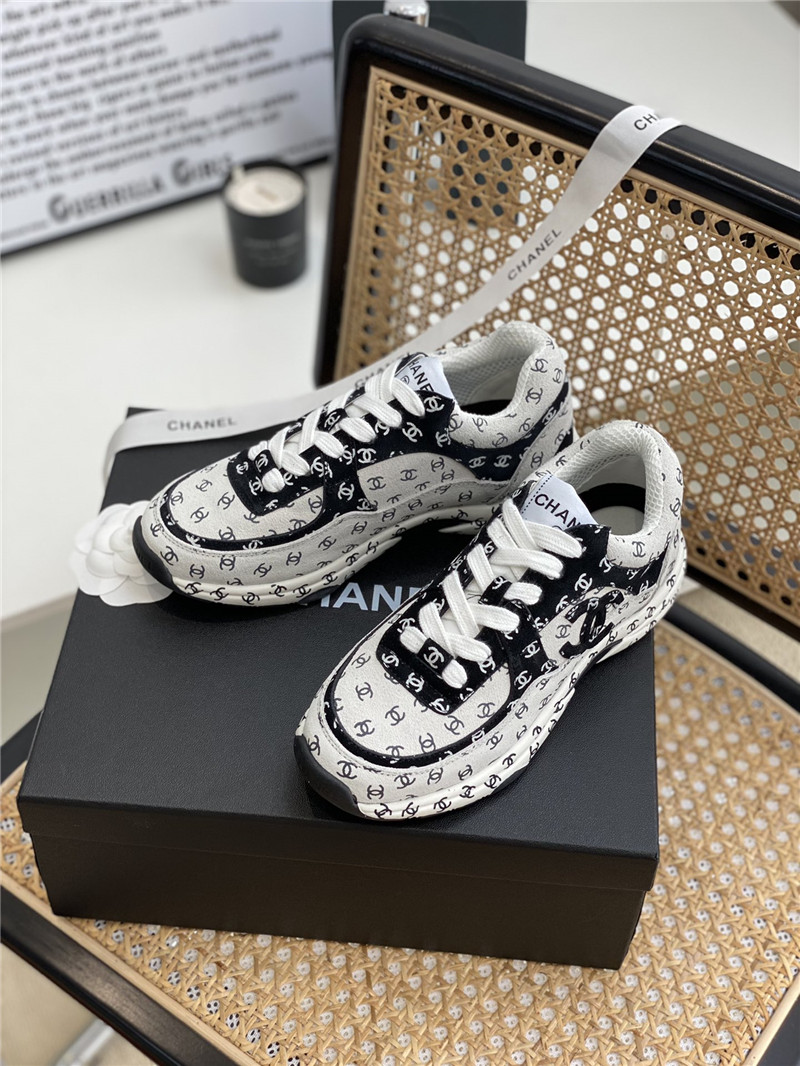 Best Replica chanel full logo sneakers - Colareps