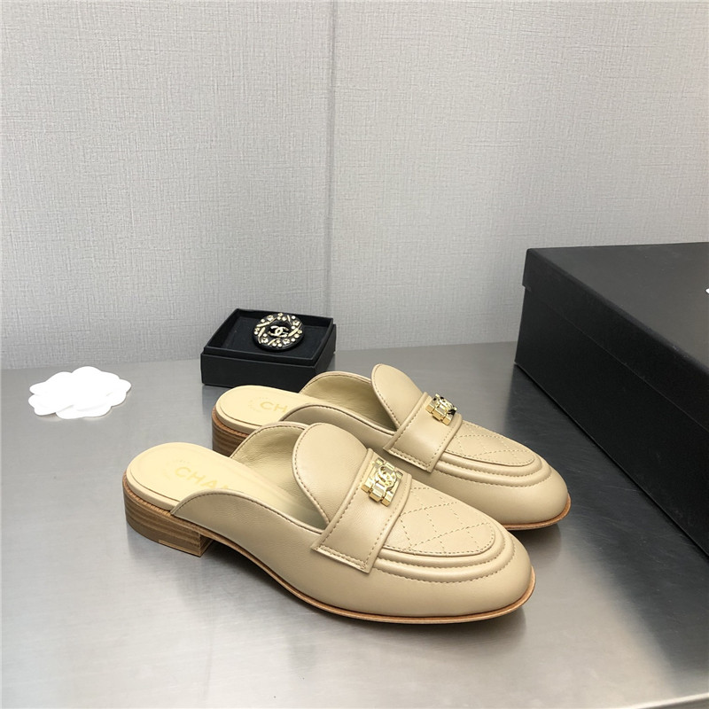 Best Replica chanel leather slippers womens - Colareps