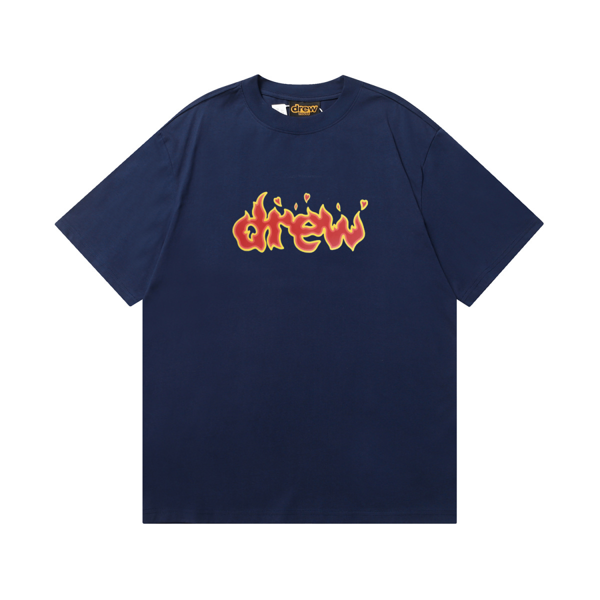 Best Replica Drew House Fire T-shirt Royal Blue - Colareps
