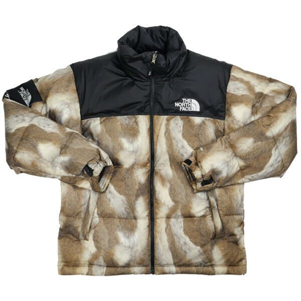 Best Replica Supreme Replica x TNF FUR PRINT NUPTSE DOWN JACKET 13FW - Colareps