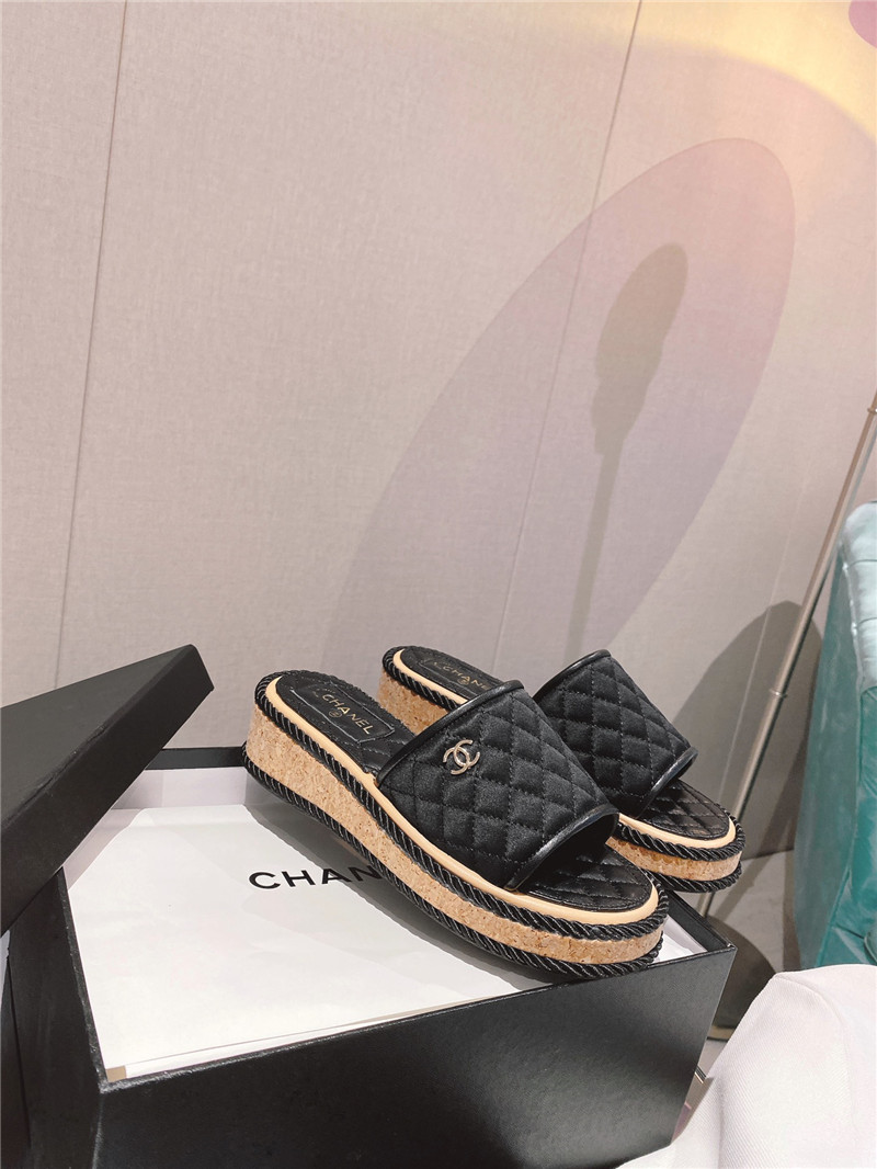 Best Replica chanel flat platform slippers - Colareps