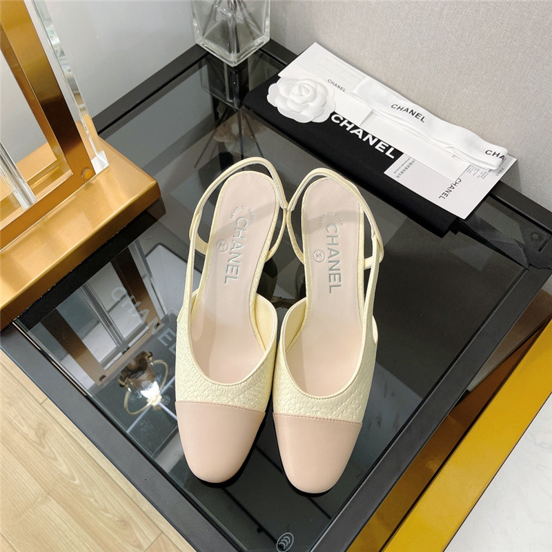 Best Replica Chanel Slingback Dupe heels sandals - Colareps