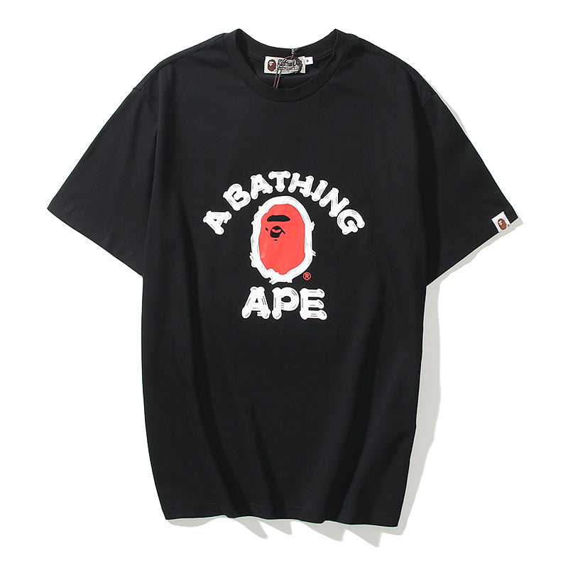 Best Replica Bape A Bathing Ape Graffiti College Cotton T Shirt 5102 - Colareps