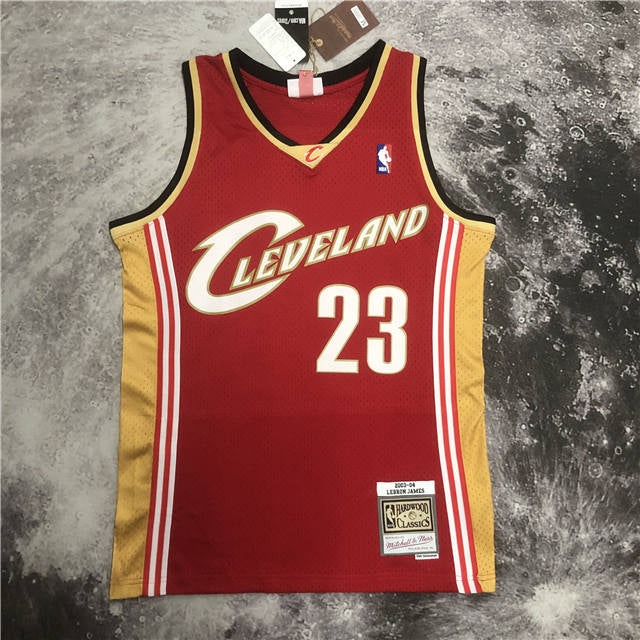 Best Replica LEBRON JAMES CLEVELAND CAVALIERS THROWBACK JERSEY (HEAT APPLIED) - Colareps