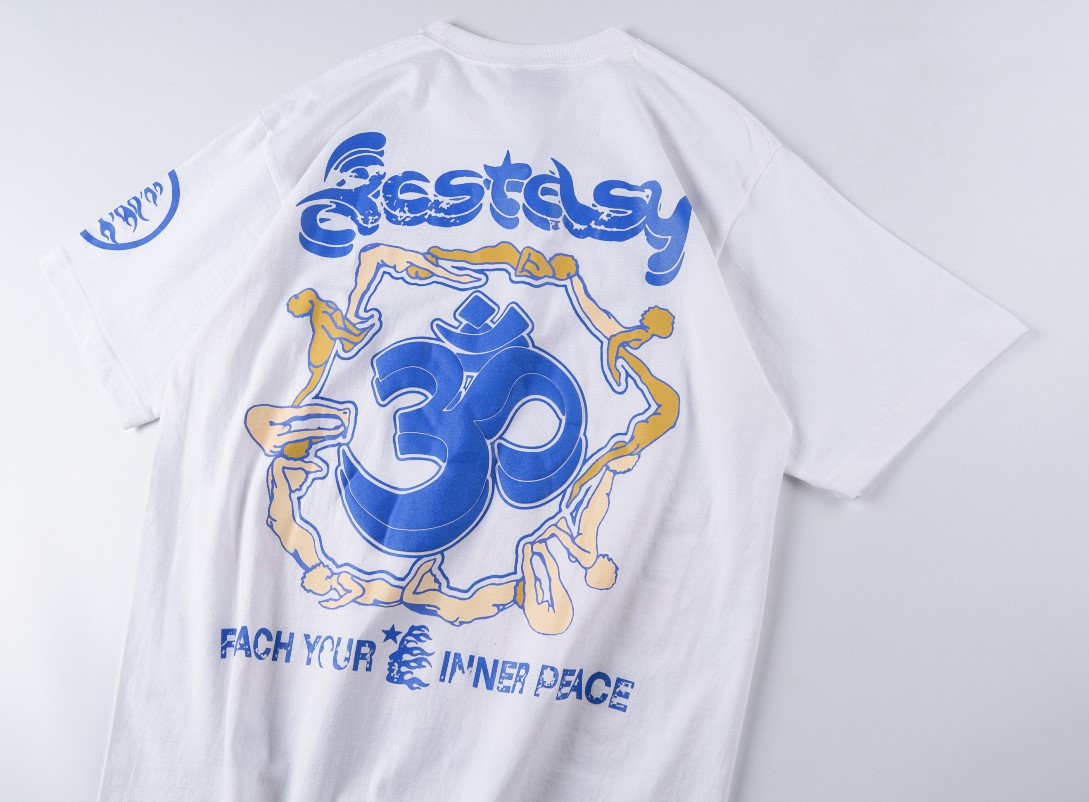 Best Replica HellStar Replica Yoga Girl Printed Short Sleeve tee - Colareps