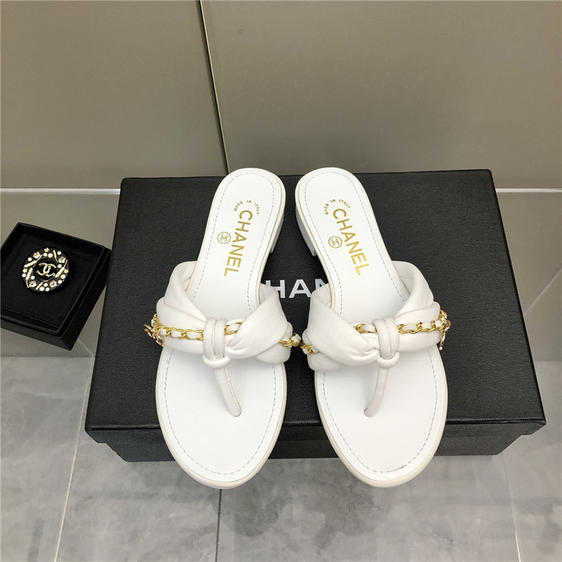 Best Replica chanel chain flat sandals - Colareps