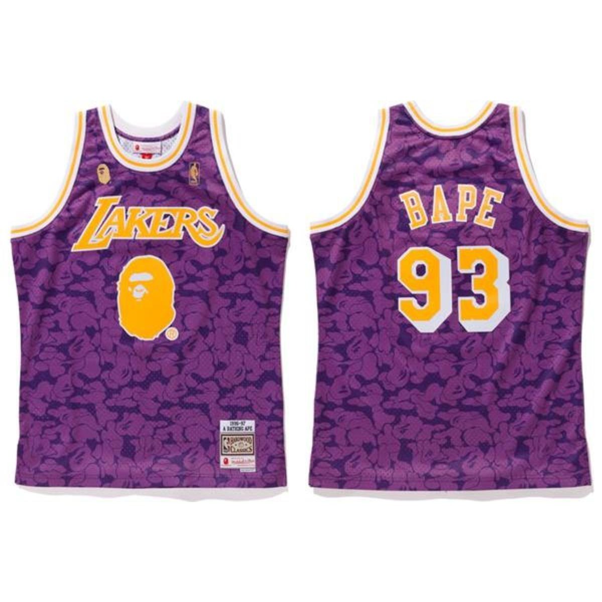 Best Replica BAPE LOS ANGELES LAKERS JERSEY - Colareps