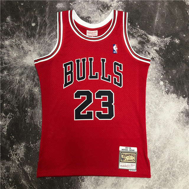 Best Replica MICHAEL JORDAN CHICAGO BULLS THROWBACK JERSEY (HEAT APPLIED) - Colareps