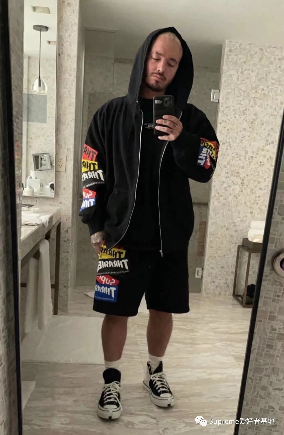 Best Replica Supreme Replica 21FW THRASHER MULTI LOGO HOODED SWEATSHIRT - Colareps
